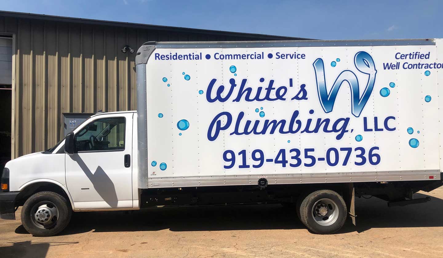 whites plumbing truck